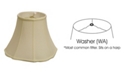 Macy's Cloth&Wire Slant Modified Fancy Octagon Softback Lampshade with Washer Fitter